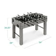 thumbnail image 3 of Best Choice Products Large 54in Full-Size Foosball Table for Home, Game Room w/ 2 Balls, 2 Cup Holders - Gray, 3 of 10