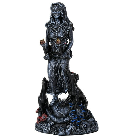 Pacific Giftware Hecate Goddess Figurine Statue Designed by Oberon Zell 9.5 Inch Tall