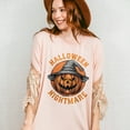 thumbnail image 5 of Halloween Nightmare Pumpkin T-Shirt, Scary Jack-O’-Lantern Graphic Tee with Witch Hat, Spooky Gothic Shirt, Horror Pumpkin Gift for Halloween, 5 of 7