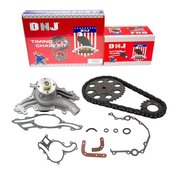 DNJ TK421WP Timing Chain Kit with Water Pump Fits Cars & Trucks 86-92 Ford 2.9L V6 OHV 12V