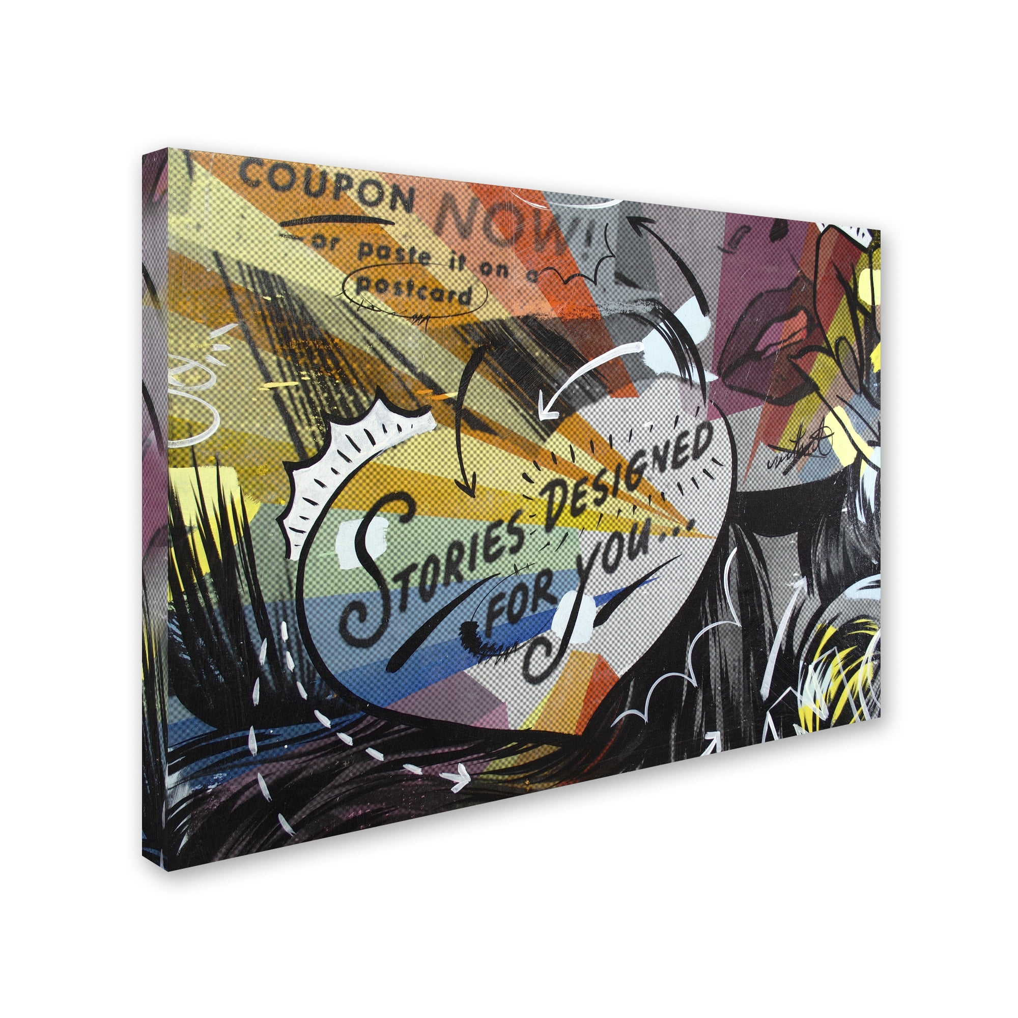 Trademark Fine Art "Coupon Stories" Canvas Art by Dan Monteavaro