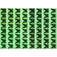 thumbnail image 1 of Ahgly Company Indoor Rectangle Patterned Deep Emerald Green Area Rugs, 5' x 7', 1 of 6