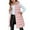 Pink, variant on PINQI Teen Girls Long Hooded Puffer Vest Quilted Lightweight Oversized Zip up Sleeveless Jackets Youth Kids down Coats