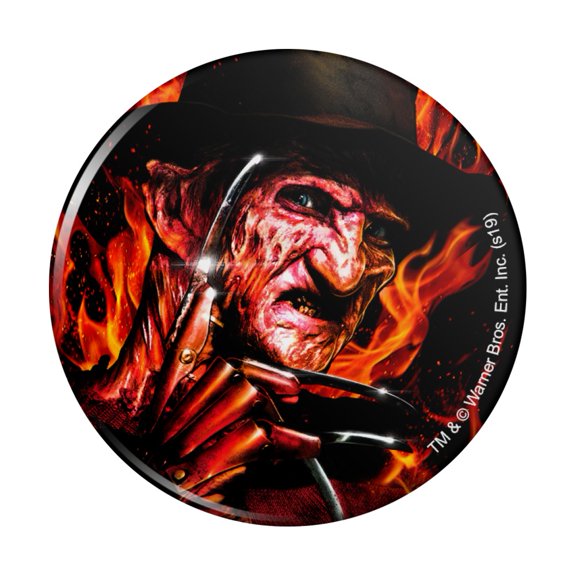 A Nightmare on Elm Street Freddy's Fire Pinback Button Pin