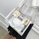 thumbnail image 3 of Bolso de hombro de PVC transparente Bolso de mujer Jelly Clear Beach Tote (Blanco) Likrtyny Para estrenar, 3 of 8