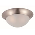thumbnail image 3 of 5850FTSN Maxim Lighting Essentials-One Light Flush Mount in Early American style-12 Inches wide by 4 inches high-Satin Nickel Finish, 3 of 3