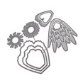 thumbnail image 4 of Ongmies Cutting Dies Clearance Flower Heart Metal Cutting Dies Stencils DIY Scrapbooking Album Paper Card tools home J, 4 of 6