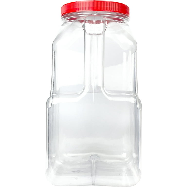 8oz Clear Plastic Jar / With Lid Bulk 