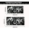 thumbnail image 5 of Large Gaming Mouse Pad - Black and White Mouse Pad with Stitched Edges, Extended XL Mousepad with Anti-Slip Rubber Base, Ink Liquid Wave Desk Mat for Keyboard and Mouse(31.5x15.8 inch), 5 of 10