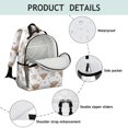 thumbnail image 4 of Highland Cow and Flower Print Cute School Backpack Bag for School with Padded Back and Adjustable Shoulder Straps 15.25"x11.5"x5.25", 4 of 5