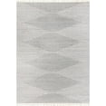 thumbnail image 3 of Unique Loom Chindi Cotton Collection Area Rug - Briah (9' x 12' Rectangle Light Gray/Ivory), 3 of 7