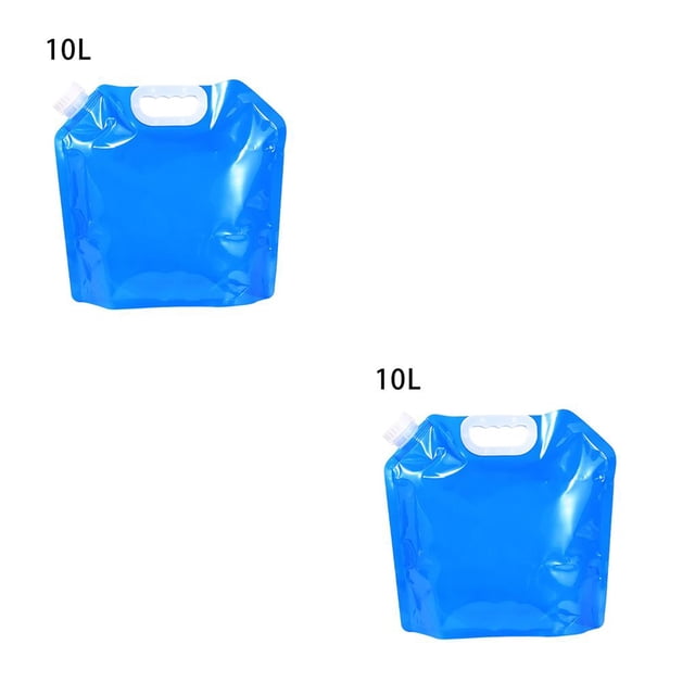 Greeniant Bolsa de agua de 5L y 10L, contenedor de botella de almacenamiento de jarra deportiva portátil plegable para viajes al aire libre y Type1 NO1