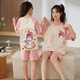 thumbnail image 1 of Pijamas Kawaii Sanrio para niños, Linda Chica de Anime Mymelody Kuromi Hellokitty, pantalones cortos de verano de manga corta, conjunto de ropa de casa de algodón, regalo, 1 of 4