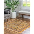 thumbnail image 3 of Rugs.com Lola Collection Rug – 4 Ft Square Yellow Medium Rug Perfect For Living Rooms, Kitchens, Entryways, 3 of 9