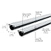 M-D Building Products 87668 18-Feet Universal Aluminum and Vinyl Garage Door Bottom, Black