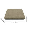 thumbnail image 3 of Vacemry Under $5 13.4 Inches Dining Seat Cushion, Foam Chair Pad for Home Kitchen Office Car, Non Slip Comfort Cushion for Hard Chairs, Stools, Bench, Long Sitting, 3 of 6