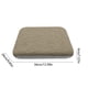 thumbnail image 3 of Cojín antideslizante para silla de comedor de 34 cm | Cojín de lino con relleno de esponja | Comodidad ergonómica para casa, cocina, oficina y coche | Gris claro y azul cielo, 3 of 5