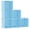Blue, variant on Stackable Plastic Shelving Unit Translucent Twill 6 Cube Storage for Bedroom Home