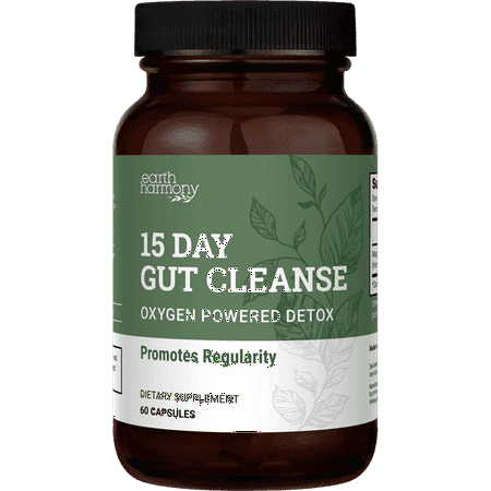 Earth Harmony Oxygen Powered Detox Gut Cleanse, 60 Capsules