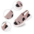 thumbnail image 5 of MKLEKYY Sandalias de Piso para Mujer, Sandalias de Tela de Color Puro Con Boca de Pez A La Moda de Verano para Mujer, Zapatos Cómodos y Transpirables, 5 of 5