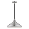 thumbnail image 5 of 41179-66 Livex Lighting Metal Shade - 1 Light Mini Pendant in Coastal Style - 15.25 Inches wide by 14 Inches high-Brushed Aluminum Finish, 5 of 8