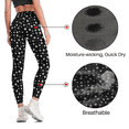 thumbnail image 4 of Women's High Waisted Yoga Pants Workout Leggings 4-Way Stretch Running Exercise Pants, 4 of 5