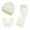 White, variant on RUIG Scarf Gloves Hat Set Light New Winter Thickened Warm Hat Scarf Glove Knitted Three Piece Set