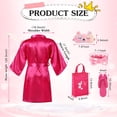 thumbnail image 3 of Suministros para fiestas de spa Bonuci, 50 unidades, para niñas, con bata y pantuflas, 3 of 6