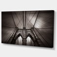 thumbnail image 2 of Pont de Brooklyn à New York, États-Unis - Impression sur Toile Très Grande, 2 of 4
