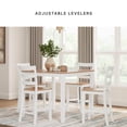 thumbnail image 4 of Ashley Furniture Gesthaven White Counter Height Dining Table Set - Set of 5, 4 of 12