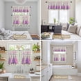 thumbnail image 6 of Purple Pink Christmas Tree Kitchen Curtains Sets for Windows 24 Inch Length, Xmas Snowflake Plaid Rustic Rod Pocket Window Treatments Tier Curtains and Valances Set for Bedroom/Bathroom, 6 of 8