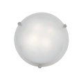 thumbnail image 1 of Mona 23019GU-BS-WH 2 Light Flush-Mount In Brushed Steel With White Glass, 1 of 1