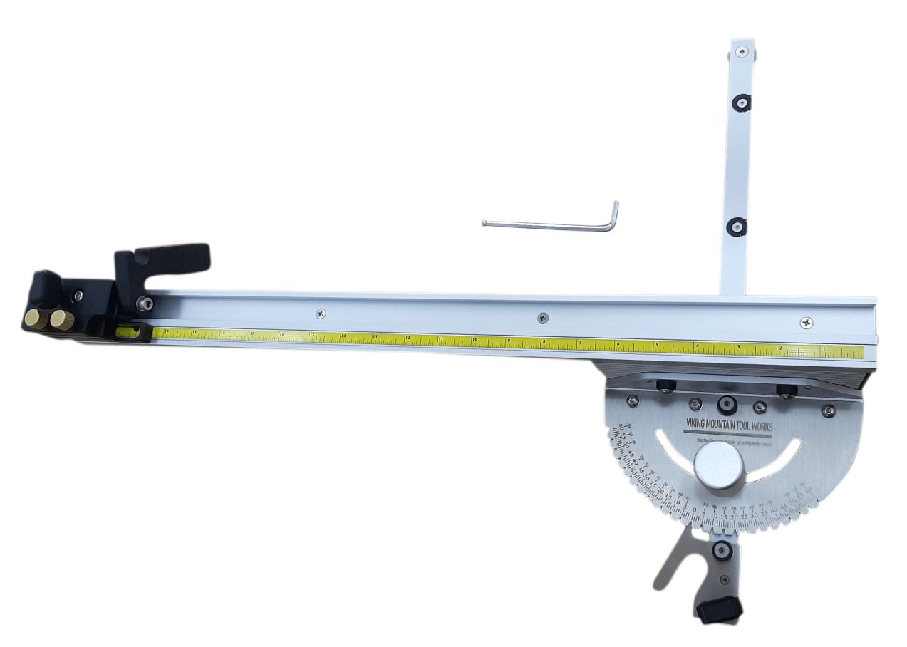 Viking Mountain Tool Works 27 Position Precision Miter Gauge With 32 inch (800MM) Fence and Stop for Table Saw Band Saws, Router Tables Sanders