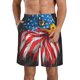 thumbnail image 1 of Fotbe Eagle Head With American Flag Trajes de Baño Estampados para Hombre, Shorts de Verano de Secado Rápido, Ropa de Playa, Bañadores-X-Large, 1 of 6