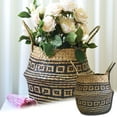 thumbnail image 1 of Cheers.US Home Plant Basket - Large Woven Seagrass Basket for Plants for Indoor Plants, Hand Crafted Natural Picnic Straw Basket for Laundry Beach Bag & Grocery Items, 1 of 7