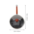 thumbnail image 2 of MOKKHNB Milk Warming Pot Beech Wood Handle Small Pan With Lid for Daily Use 1Pcs, 2 of 6