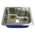 thumbnail image 4 of Transolid K-Mtso25229-3 Meridian 25" Drop In Single Basin Stainless Steel Kitchen Sink -, 4 of 6
