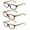 3pk (Tortoise, Black, Maroon), variant on 3 Pairs Geniune Bamboo Wood Temple Reading Glasses - Clear Lens Readers Men or Women 3.00