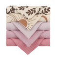 thumbnail image 1 of Baby Towel Set Teething Bibs Burp Cloth for Toddlers Mixed Color Handkerchief Sweat Wipe Towel Newborns Face Cloth 5PCS, 1 of 4
