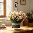 thumbnail image 6 of SLYNSHome Hanging Plastic Planter Pot with Hook,Green Self-Watering Plant Basket for Indoor Outdoor Flowers, Hanging Pot for Home Balcony Patio and Garden Use, 6 of 6