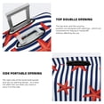 thumbnail image 4 of Goofa Starfish Navy Blue Stripe Pattern Luggage Covers For Suitcase,Suitcase Cover Protector Fit 18-32 Inch Luggage-Medium, 4 of 9