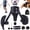 Black, variant on Thigh Trainer Pro 0-132 lbs Adjustable Resistance, Inner Thigh & Pelvic Floor Kegel Exerciser with Arm Workout Handles & Wireless Jump Rope for Home Fitness for Women & Men