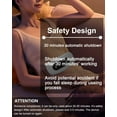 thumbnail image 6 of Yeamon Portable Electric Heating Pad for Cramps, Fast 4 Heat Levels,4 Massage Modes,FSA HSA Eligible,Milky White, 6 of 8