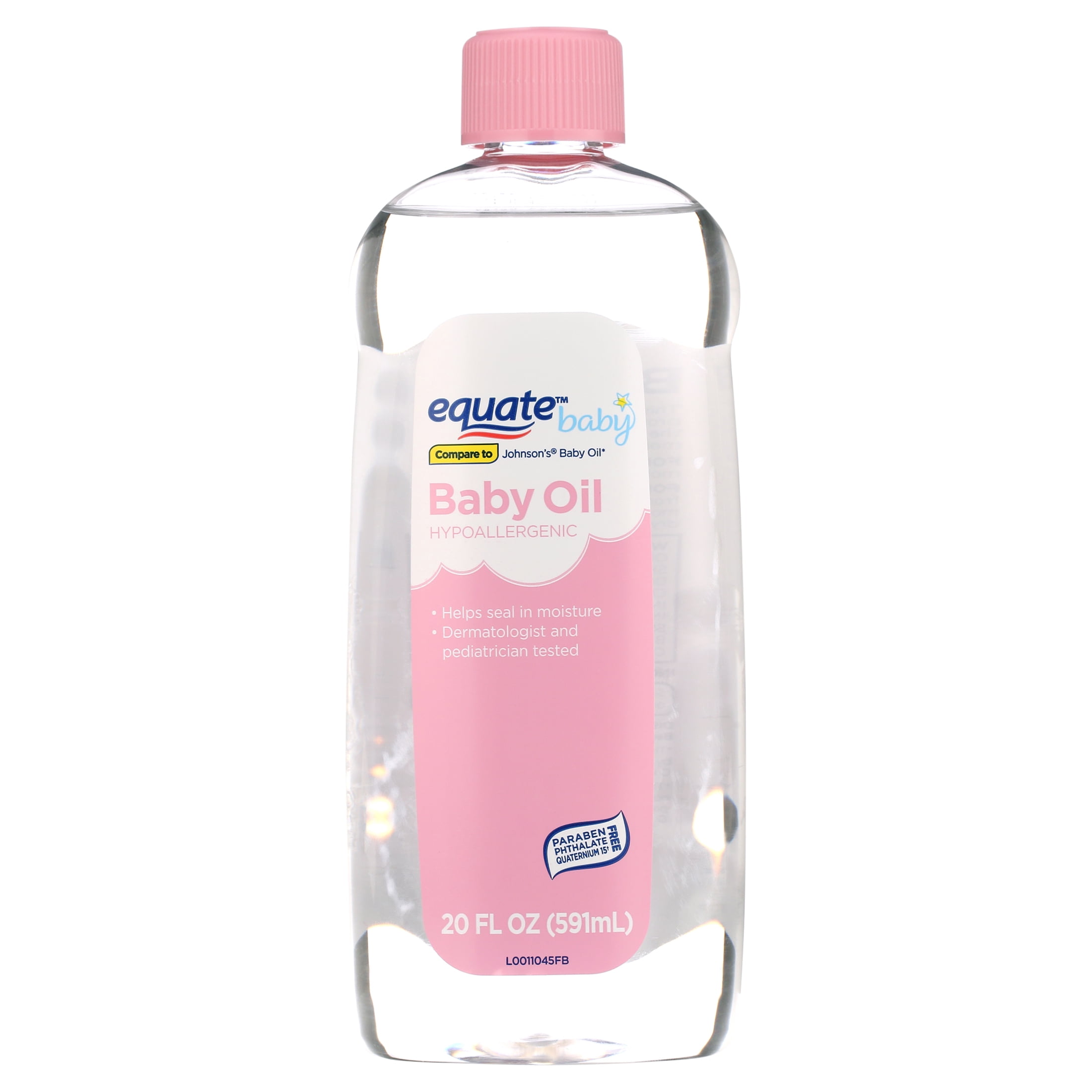 (3 pack) Equate Baby Oil, 20 fl oz