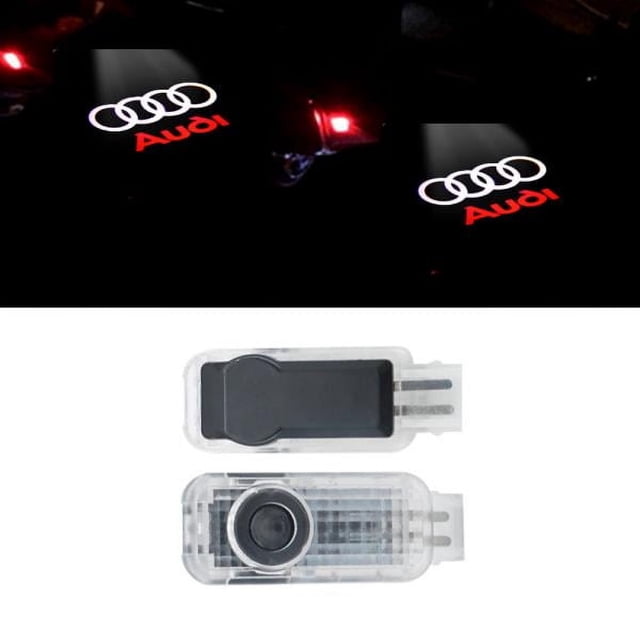 ZHAOCHENG 2 LED compatibles con proyectores de logotipos de luces de puerta de Audi Estilo de luz 2