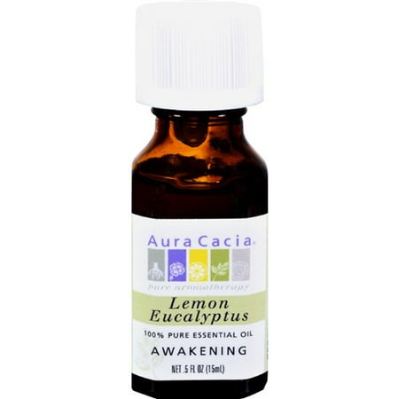 Aura Cacia 100 Pure Essential Oil Lemon Eucalyptus 0 5 Fl Oz