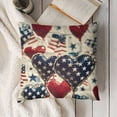 thumbnail image 3 of YINGXI Heart Tree Throw Pillow Covers, Stripes USA Flag Cushion Case for Sofa Couch 18x18in, 3 of 5