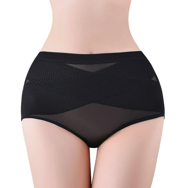 Gibobby Pantaletas para mujer Fajas para mujer ropa interior moldeadora de vientre inferior bragas de cuerpo de tiro bajo para mujer ropa interior Negro XL Walmart en linea