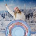 thumbnail image 3 of Packed Party 39” Luxe Inflatable Holiday Confetti Snow Tube, 3 of 7