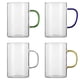 thumbnail image 2 of 4 Tazas de Café de Vidrio Timcorr Taza de Café Transparente de 17 oz, 2 of 7